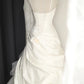A Line White Wedding Dress Sleeveless Long Princess Evening Dress   cg25940