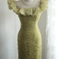Green Off Shoulder Vintage Long Party Dress Evening Dress Prom Dresses     cg25706