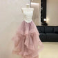 A Line Strapless Tulle Prom Dresses, Long Evening Dress Formal Dress    cg25971