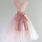 A Line Pink Vintage Homecoming Dress Short Prom Dress Party Dress    cg26053