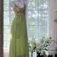 Green Long Vintage Prom Party Dresses Formal Evening Dress   cg25893