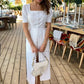 White Short Sleeves Party Dress Evening Dress Prom Dresses     cg25761