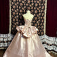 A Line Light Pink Ball Gown Quinceanera Dress Unique Evening Dress    cg25551