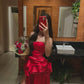 Red Long Prom Dress,Long Formal Dress Evening Dress With Slit    cg25448