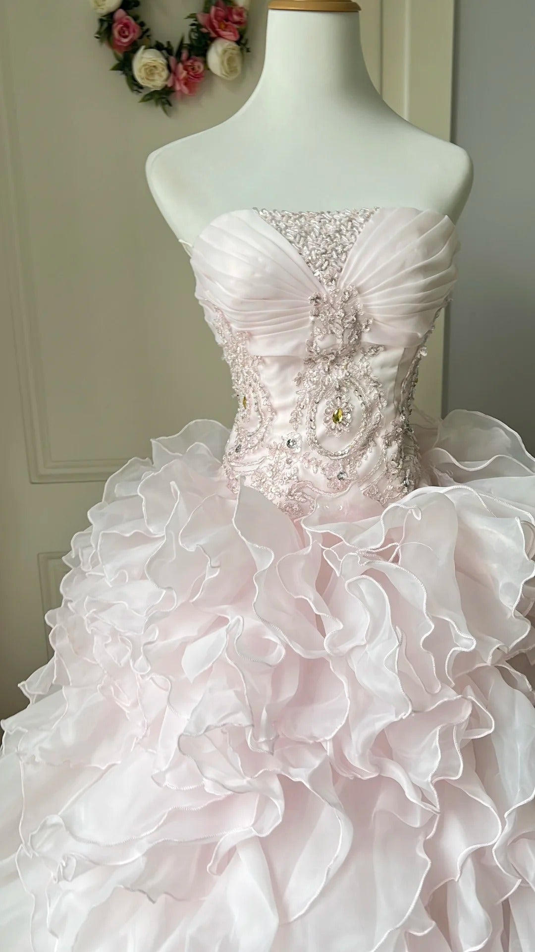 A Line Pink Prom Party Dresses Unique Long Evening Dress Vintage Princess Dress   cg25983