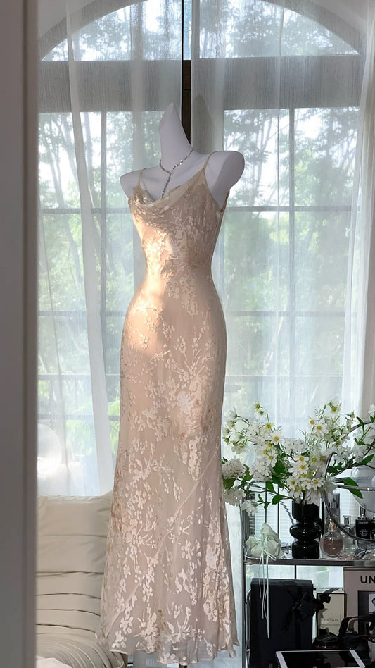 Champagne Long Mermaid Prom Party Dresses Formal Evening Dress   cg25891