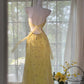 Yellow Beaded Evening Dress Unique Long Prom Dress    cg25572