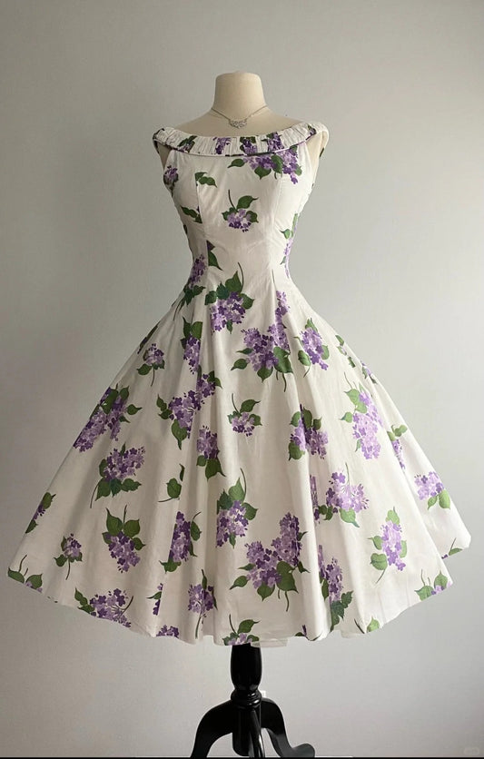 A Line Flower Print Short Party Dress Cocktail Dresses Homecoming Dress     cg25701