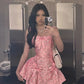 A Line Pink Sleeveless Short Party Dress Cocktail Dresses Homecoming Dress     cg25861
