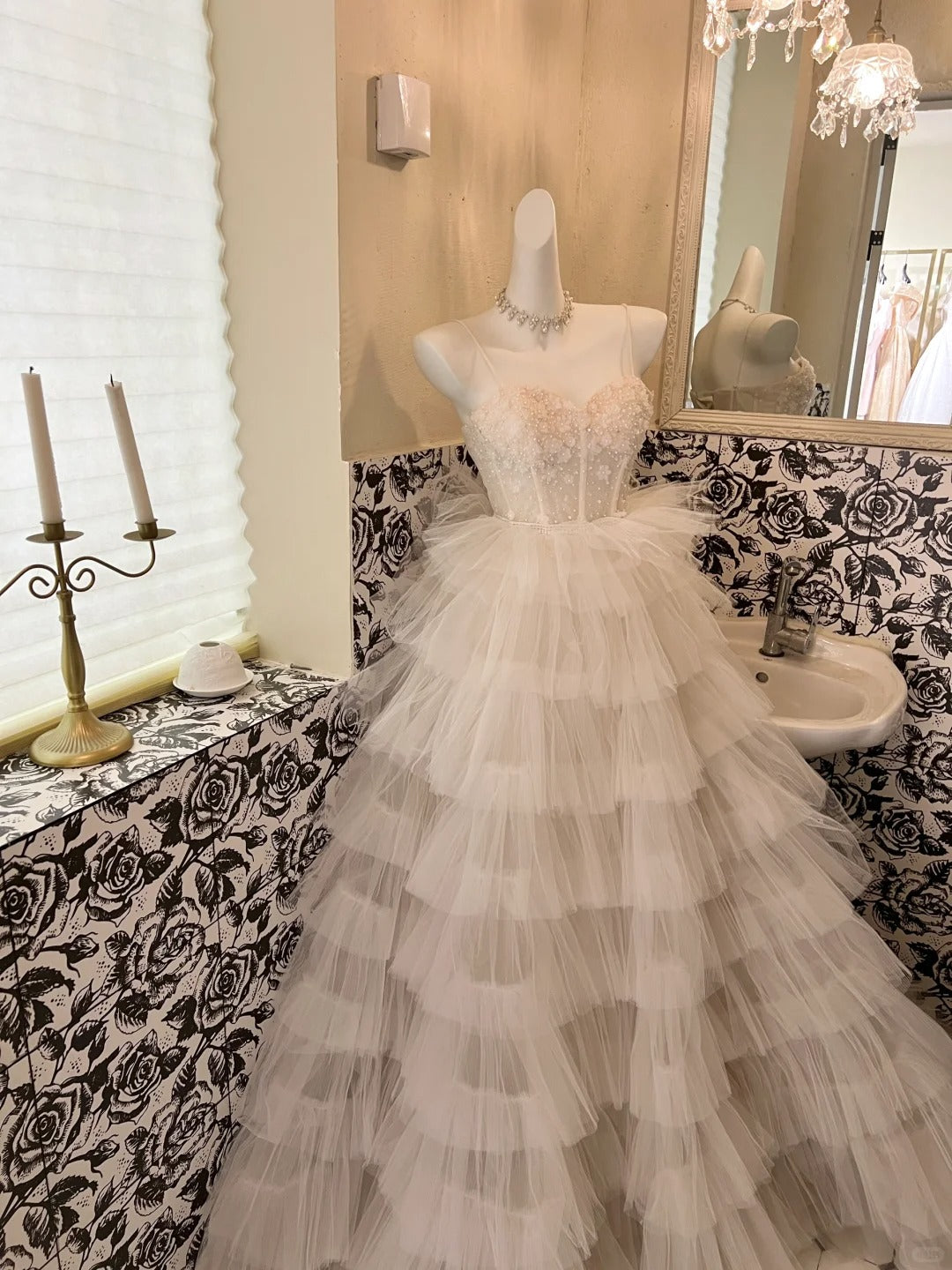 A Line Tulle Princess Evening Dress for Girls Long Party Gowns    cg25781