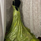 Vintage Evening Dresses,Mermaid Green Long Sleeveless Party Gowns  cg25543