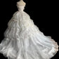 A Line Lace White Wedding Dress Sleeveless Long Princess Evening Dress   cg25935