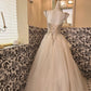 A Line Tulle Princess Evening Dress for Girls Long Party Gowns    cg25784