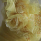 A Line Yellow 3D Flowers Wedding Dress Sleeveless Long Princess Evening Dress   cg25936