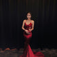Sexy Sheath Mermaid Spaghetti Straps Long Evening Prom Dresses     cg25189