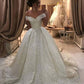 Sparkly Bling Bling Sequins Ball Gowns Wedding Dresses Off Shoulder      cg25139