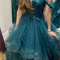 A Line Tulle Off Shoulder Formal Dress Long Party Dress Evening Dress Prom Dresses     cg25725