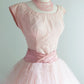 A Line Pink Vintage Homecoming Dress Short Prom Dress Party Dress    cg26053