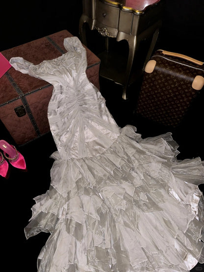 Vintage Long Prom Party Dresses Unique Evening Dress   cg26073