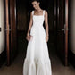 white party dress straps evening dress long prom dress cg1251