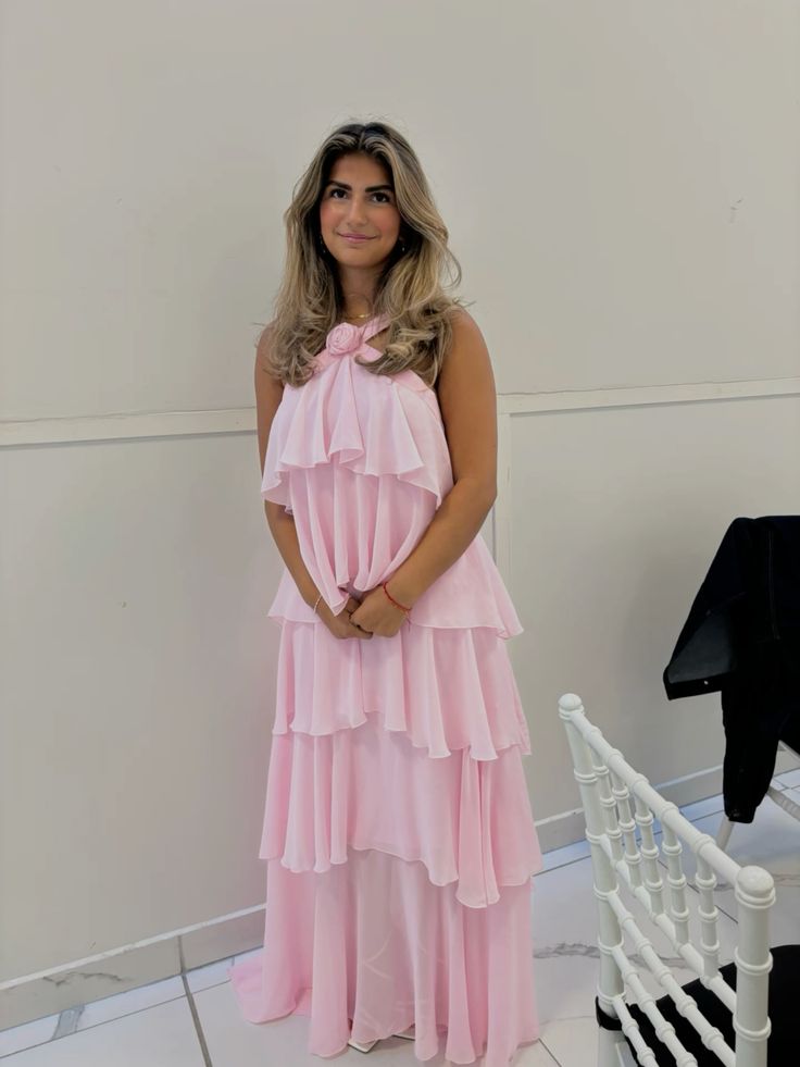 Classic Pink Prom Dresses Long Prom Gown 22th Birthday Outfit     cg25959