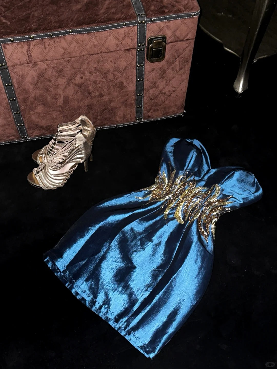 Blue Vintage Homecoming Dress Short Prom Dress Party Dress    cg26067