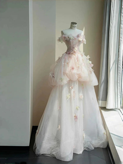 A Line Off Shoulder Long Prom Dress Unique Evening Dress    cg25562