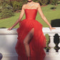 New Arrival Red Prom Dress,  Strapless Evening Dress  cg24936