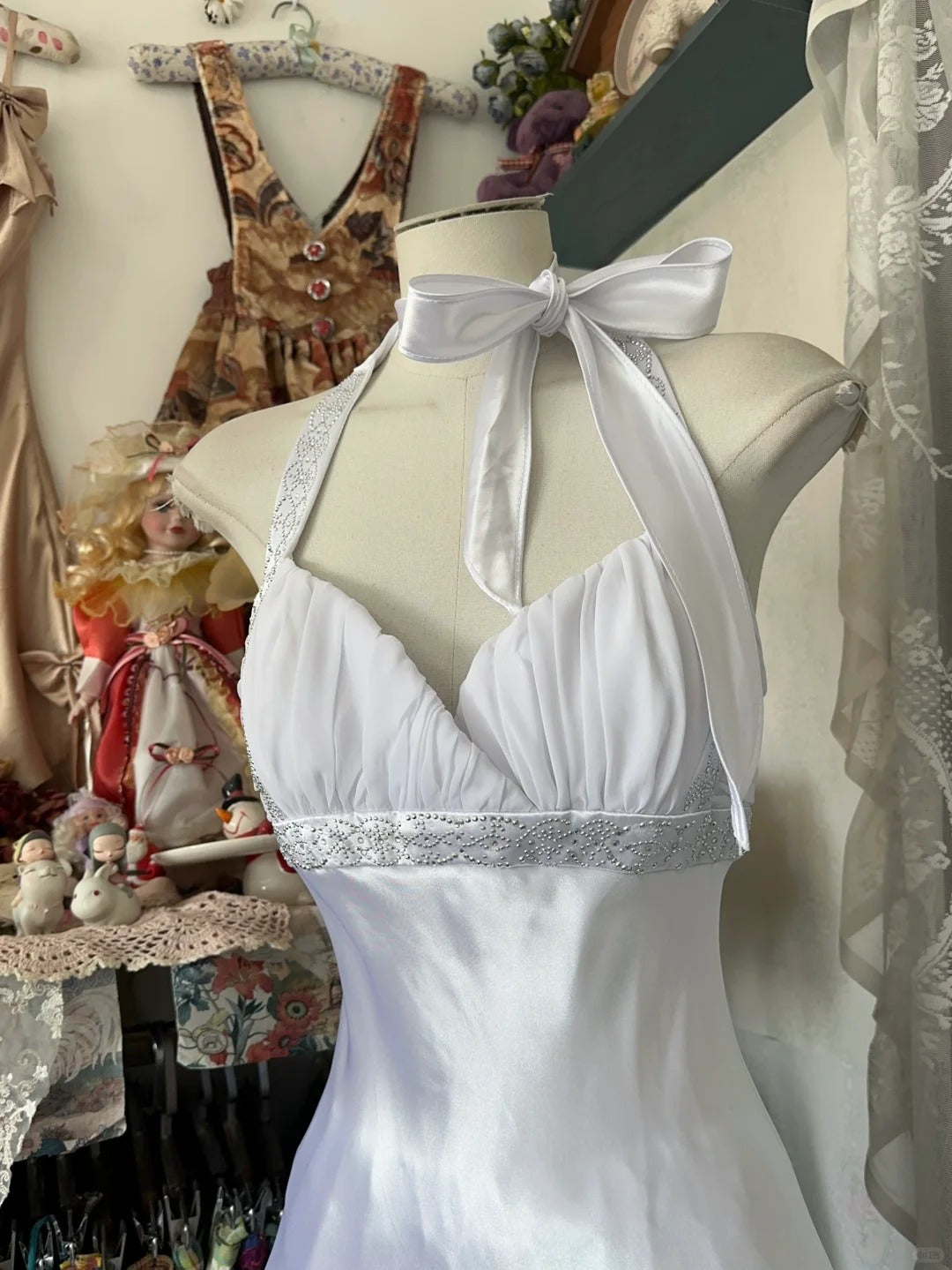 Vintage Evening Dresses,Mermaid Halter Long Party Gowns  cg25577