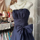 A Line Navy Blue Vintage Long Party Dress Evening Dress Prom Dresses     cg25749