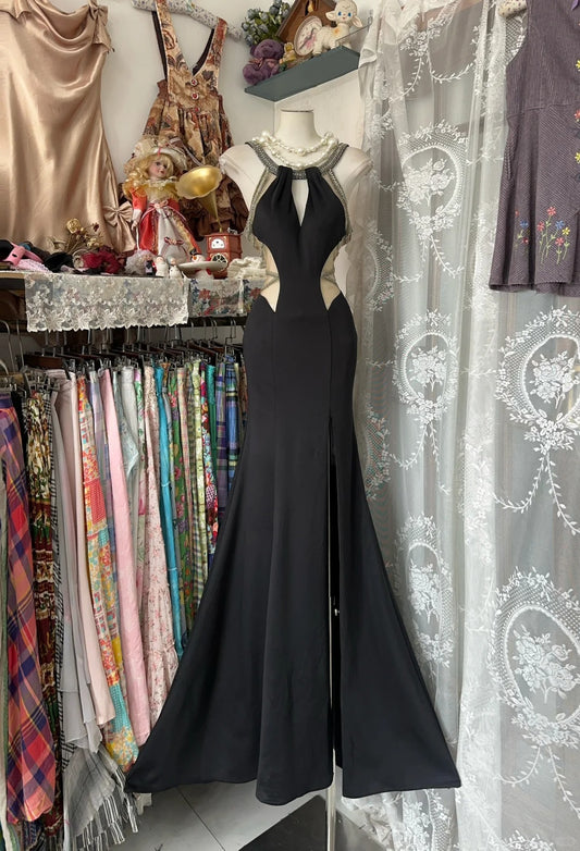 Black Long Party Dress Evening Dress Prom Dresses     cg25689