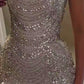 Sheath Straps Sequin Beaded Short Formal Dress Homecoming Dresses    cg25814