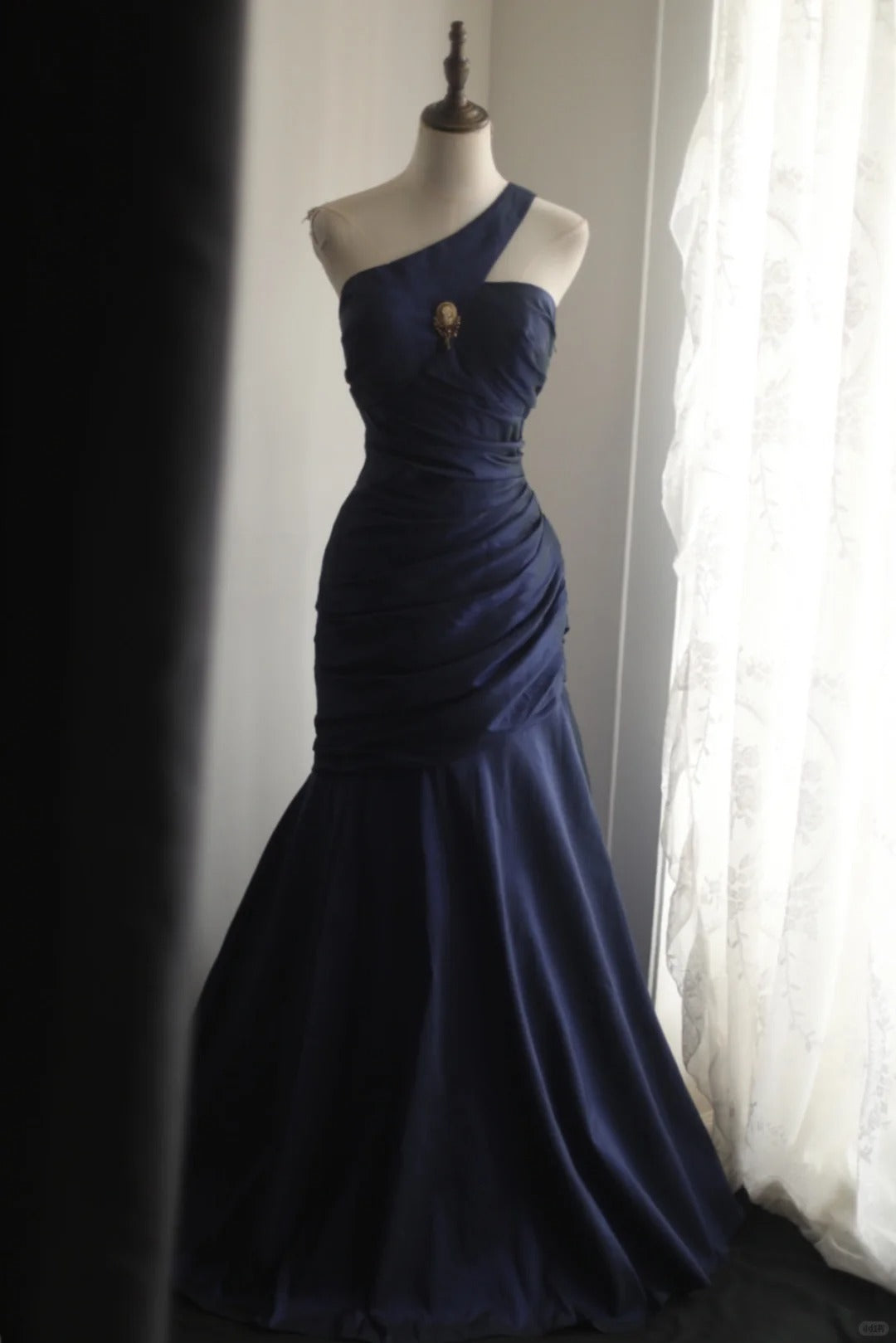 Mermaid Navy Blue Prom Party Dresses Unique Long Evening Dress   cg25927