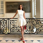 A Line White Formal Short Party Dress Cocktail Dresses Homecoming Dress     cg25869