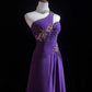 A Line Purple Formal Dress Vintage Long Party Dress Evening Dress Prom Dresses     cg25720
