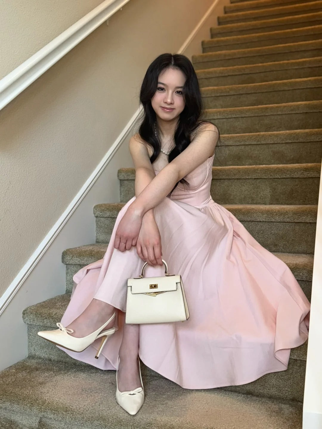 Pink Evening Dresses, A Line Sleeveless Party Gowns  cg25554