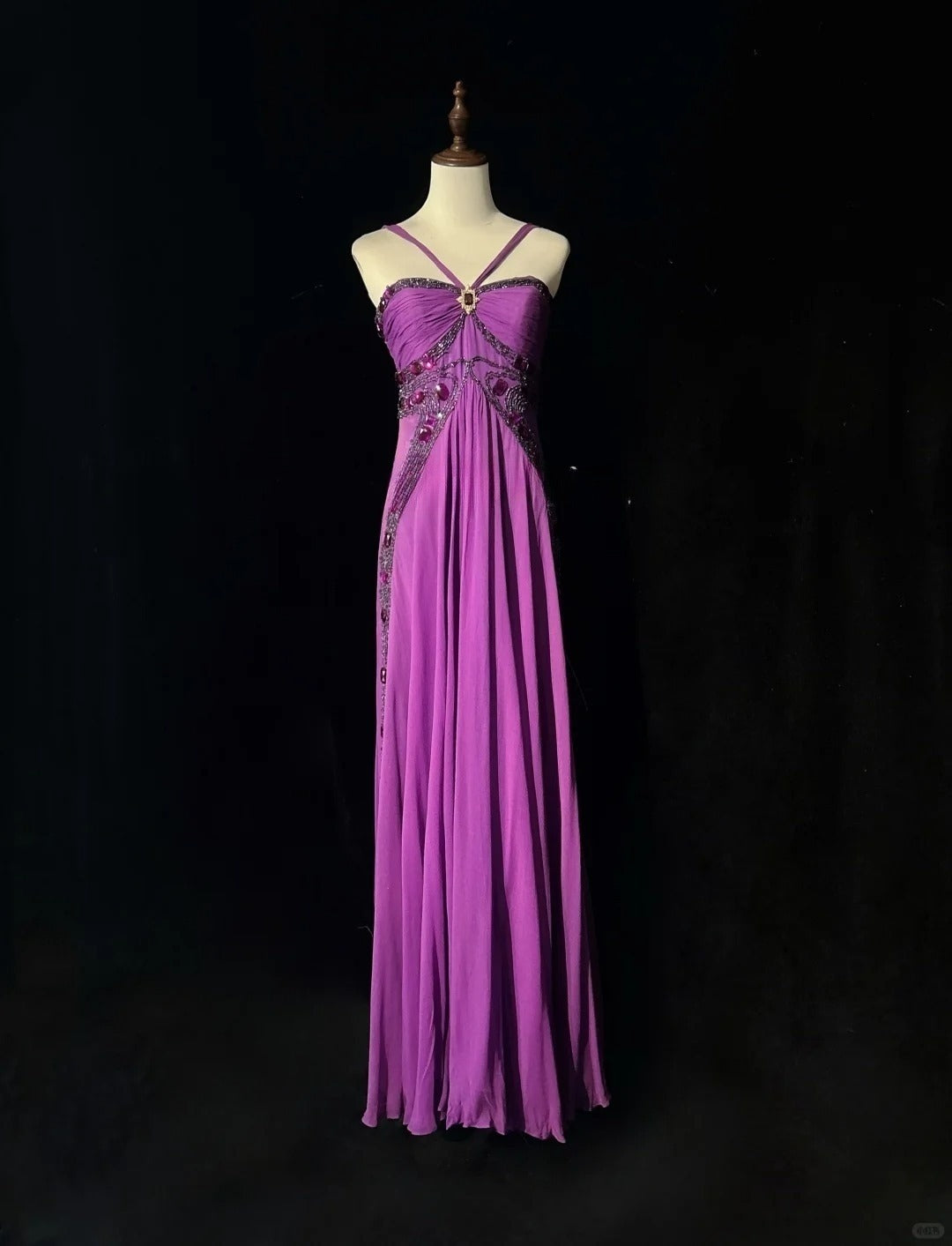 Purple Formal Dress Vintage Long Party Dress Evening Dress Prom Dresses     cg25715