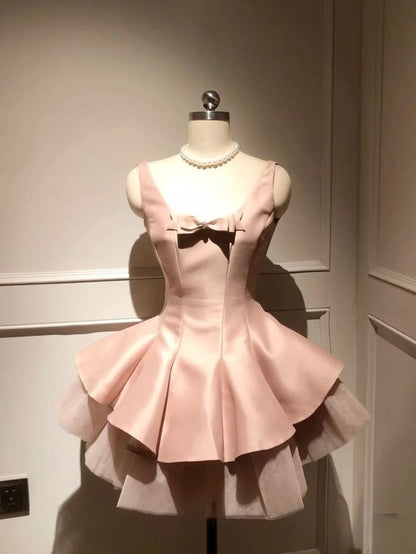 Short Pink Party Dress Fashion Evening Dress Homecoming Gowns      cg25582