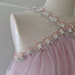 Pink Prom Party Dresses Unique Long Evening Dress Vintage Princess Dress   cg26005