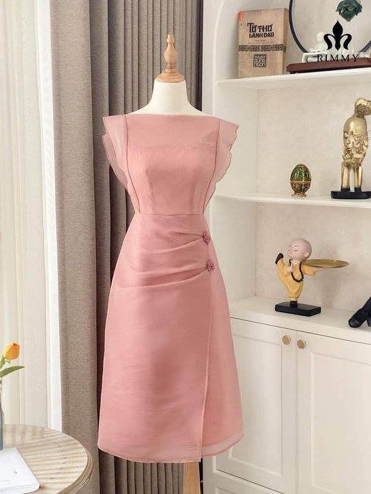 Pink Vintage Short Party Dress Cocktail Dresses Homecoming Dress     cg25768