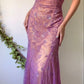 Elegant Purple Lace Evening Dresses, Sleeveless Party Prom Dress    cg25464
