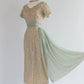 Green Lace Vintage Prom Party Dresses Unique Evening Dress   cg26051