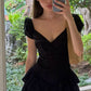 Black Party Dress Short Prom Dresses Homecoming Gowns      cg25611