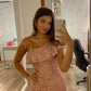 Pink Sequin Short Party Dress Short Prom Dresses Homecoming Gowns      cg25625