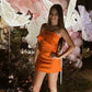 Orange Homecoming Dresses Short Prom Dress Short Party Dress Cocktail Dresses     cg25899