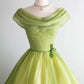 A Line Green Off Shoulder Short Party Dress Cocktail Dresses Homecoming Dress     cg25702