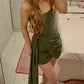 Green Short Party Dress Short Prom Dresses Homecoming Gowns      cg25624