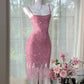 Pink Vintage Dresses Homecoming Dress Short Prom Dress Party Dress    cg26045