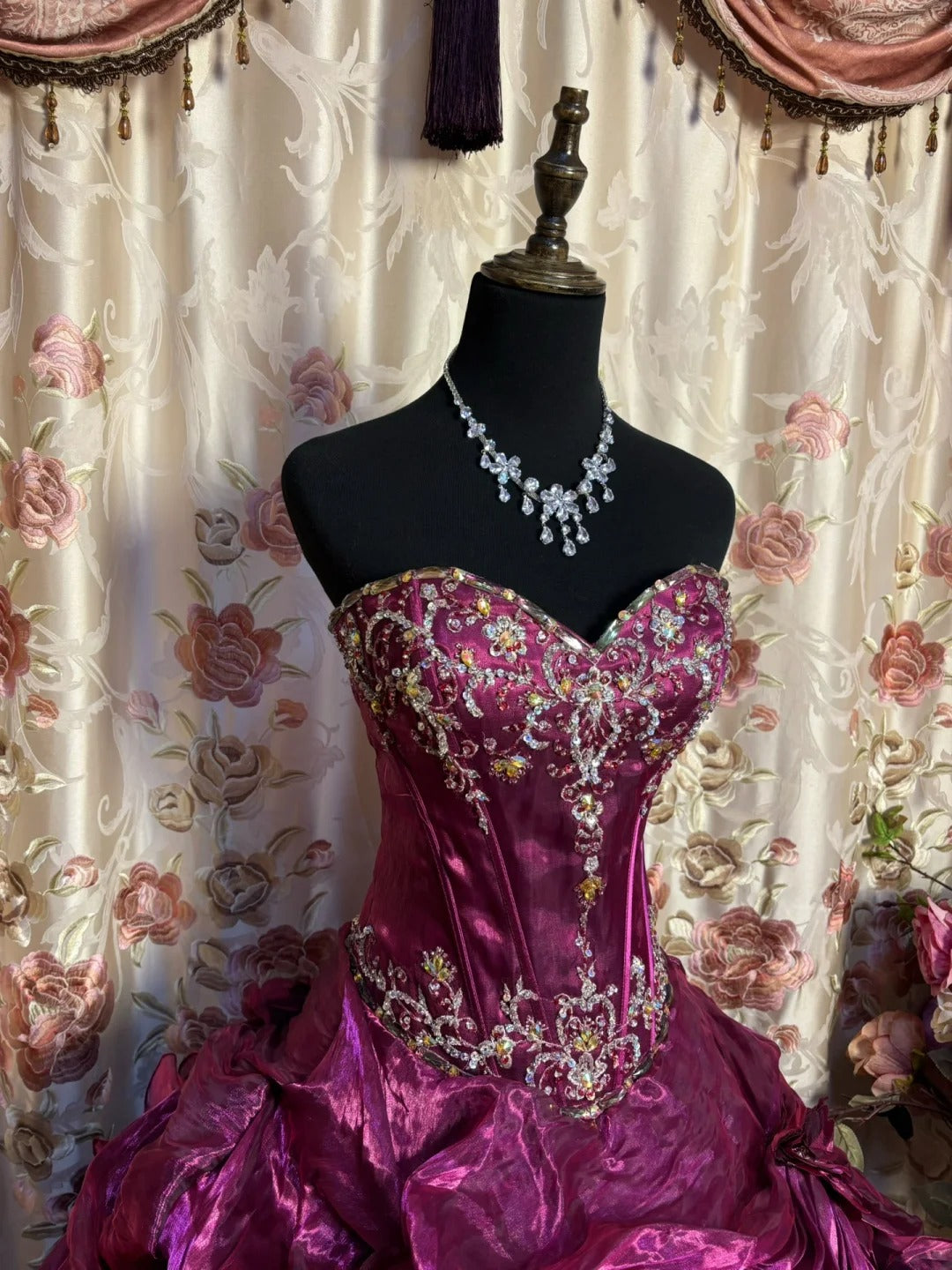 A Line Long Ball Gown Quinceanera Dress Unique Long Evening Dress    cg25549