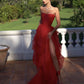 New Arrival Red Prom Dress,  Strapless Evening Dress  cg24936